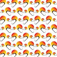 Cloud awful trendy multicolor repeating pattern illustration background design vector