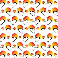 Cloud awful trendy multicolor repeating pattern illustration background design vector