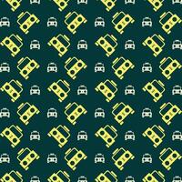 Automobile interesting trendy multicolor repeating pattern illustration yellow design vector