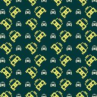 Automobile interesting trendy multicolor repeating pattern illustration yellow design vector