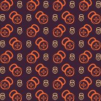 Kettlebell standard trendy multicolor repeating pattern illustration background design vector