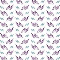 Eagle wing smooth trendy multicolor repeating pattern illustration background design vector