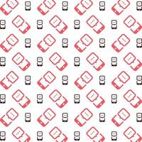 Chat noticeable trendy multicolor repeating pattern illustration background design vector
