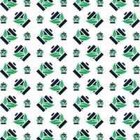 Eco energy noticeable trendy multicolor repeating pattern illustration background design vector