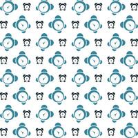 Clock noticeable trendy multicolor repeating pattern illustration background design vector