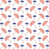 Umbrella outstanding trendy multicolor repeating pattern illustration design vector