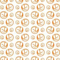 Fox awful trendy multicolor repeating pattern illustration background design vector