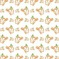 Chef smooth trendy multicolor repeating pattern illustration background design vector