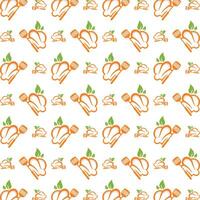 Chef smooth trendy multicolor repeating pattern illustration background design vector