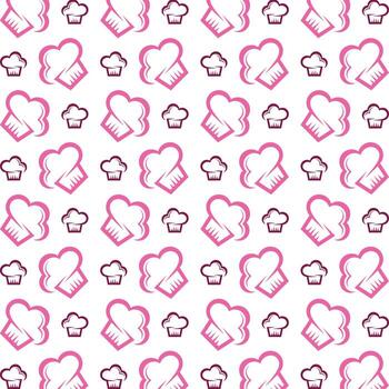 Cake high class trendy multicolor repeating pattern illustration design vector