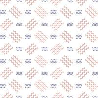 Wave outstanding trendy multicolor repeating pattern illustration design vector