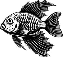 Fish - Minimalist and Flat Logo - illustration vector