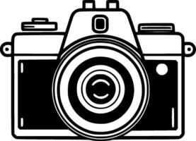 Camera, Minimalist and Simple Silhouette - illustration vector