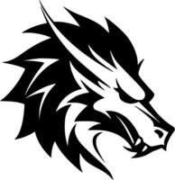 Dragon - Minimalist and Flat Logo - illustration vector