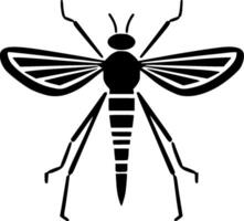 mosquito - minimalista y plano logo - ilustración vector