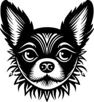 Chihuahua - Black and White Isolated Icon - illustration vector