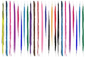 Ink brush irregular stroke stripes pattern . vector