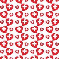 Medical grand trendy multicolor repeating pattern illustration background design vector