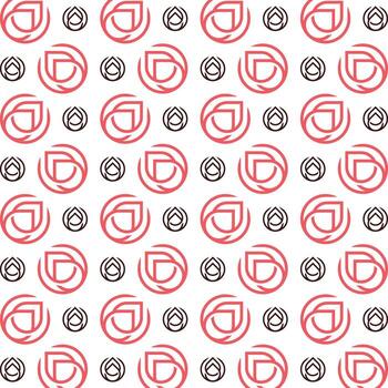 Waterdrop noticeable trendy multicolor repeating pattern illustration background design vector