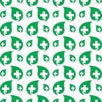 Medical leaf energizing trendy multicolor repeating pattern illustration background design vector