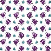 Clothing smooth trendy multicolor repeating pattern illustration background design vector