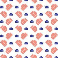 Sofa outstanding trendy multicolor repeating pattern illustration design vector