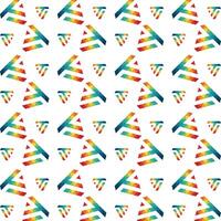 Triangle awful trendy multicolor repeating pattern illustration background design vector