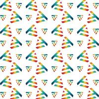 Triangle awful trendy multicolor repeating pattern illustration background design vector