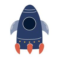Rocket ship launched into space, flying space shuttle, rocket ship taking off, rocket clipart vector