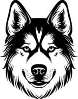 Siberian Husky - High Quality Logo - illustration ideal for T-shirt graphic vector