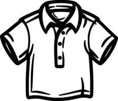 camisa - minimalista y plano logo - ilustración vector