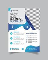 Modern Minimalistic Business Flyer or Creative Design Business Leaflet Template vector