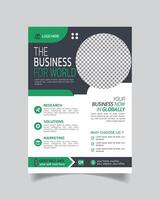 Minimalistic Business Flyer or Styling Creative Business Leaflet vector
