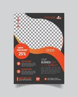 Tidy and Trendy Company Business Flyer or Real Corporate Business Leaflet Template vector