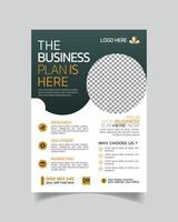 Realistic Styling Company Business Flyer or Unique Design Business Leaflet vector