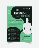 Modern Small Business Leaflet or Creative Business Flyer Template vector