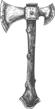 ax images using Old engraving style body black color only vector