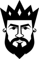 King, Minimalist and Simple Silhouette - illustration vector