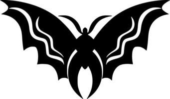 Bat, Minimalist and Simple Silhouette - illustration vector