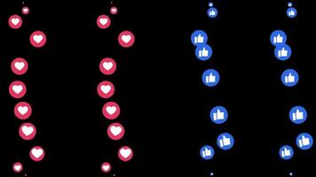 Social media icon like follower emoji. video