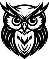 Owl Baby, Minimalist and Simple Silhouette - illustration vector