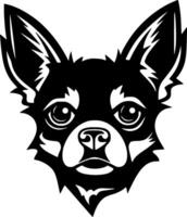 Chihuahua, Minimalist and Simple Silhouette - illustration vector