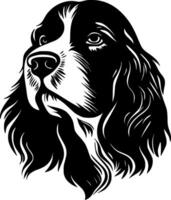 Dog - Black and White Isolated Icon - illustration vector