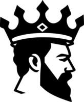 King - Minimalist and Flat Logo - illustration vector