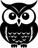 Owl Baby, Minimalist and Simple Silhouette - illustration vector