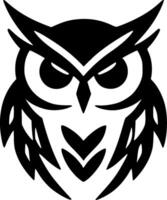 Owl Baby - Minimalist and Flat Logo - illustration vector