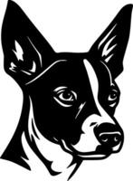 Basenji, Minimalist and Simple Silhouette - illustration vector