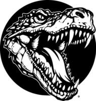 Alligator - Minimalist and Flat Logo - illustration vector