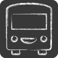 icono transporte. relacionado a fotos y ilustraciones símbolo. tiza estilo. sencillo diseño ilustración vector