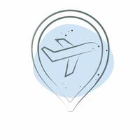 Icon Travel. related to Photos and Illustrations symbol. Color Spot Style. simple design illustration vector